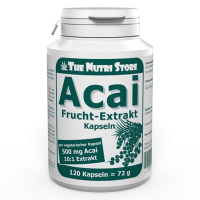 Acai Frucht-Extrakt 500 mg Kapseln 120 Stück