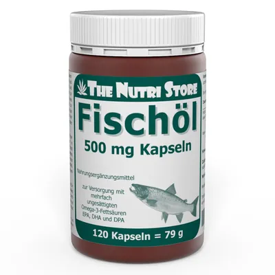 Fischöl 500 mg Kapseln 120 Stück