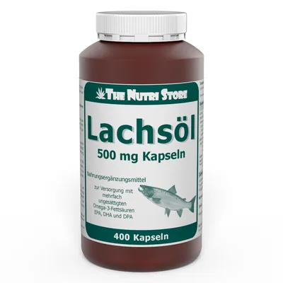 Lachsöl Omega-3 500 mg Kapseln 400 Stück