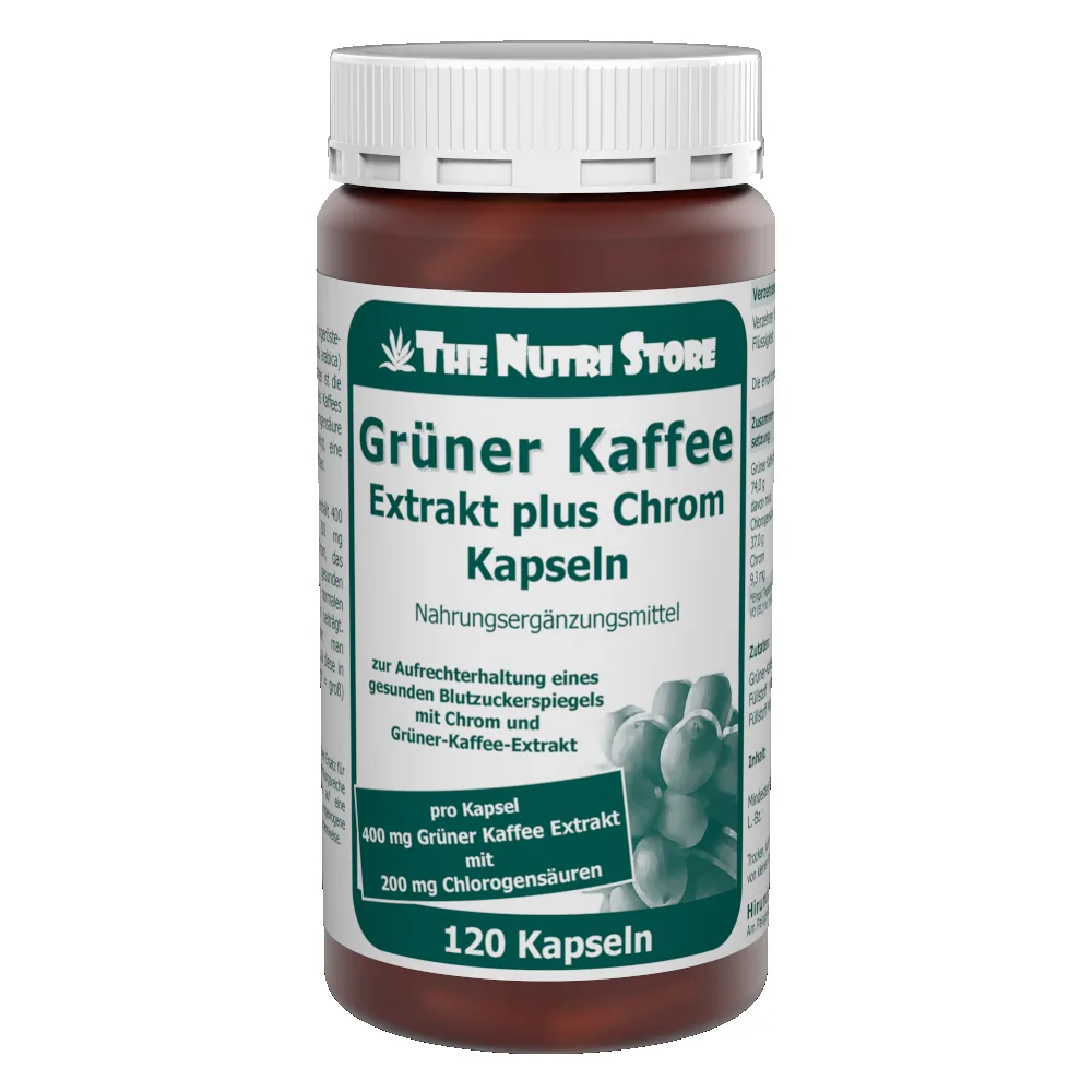Grüner Kaffee Extrakt 400 mg Chrom Kapseln 120 Stück
