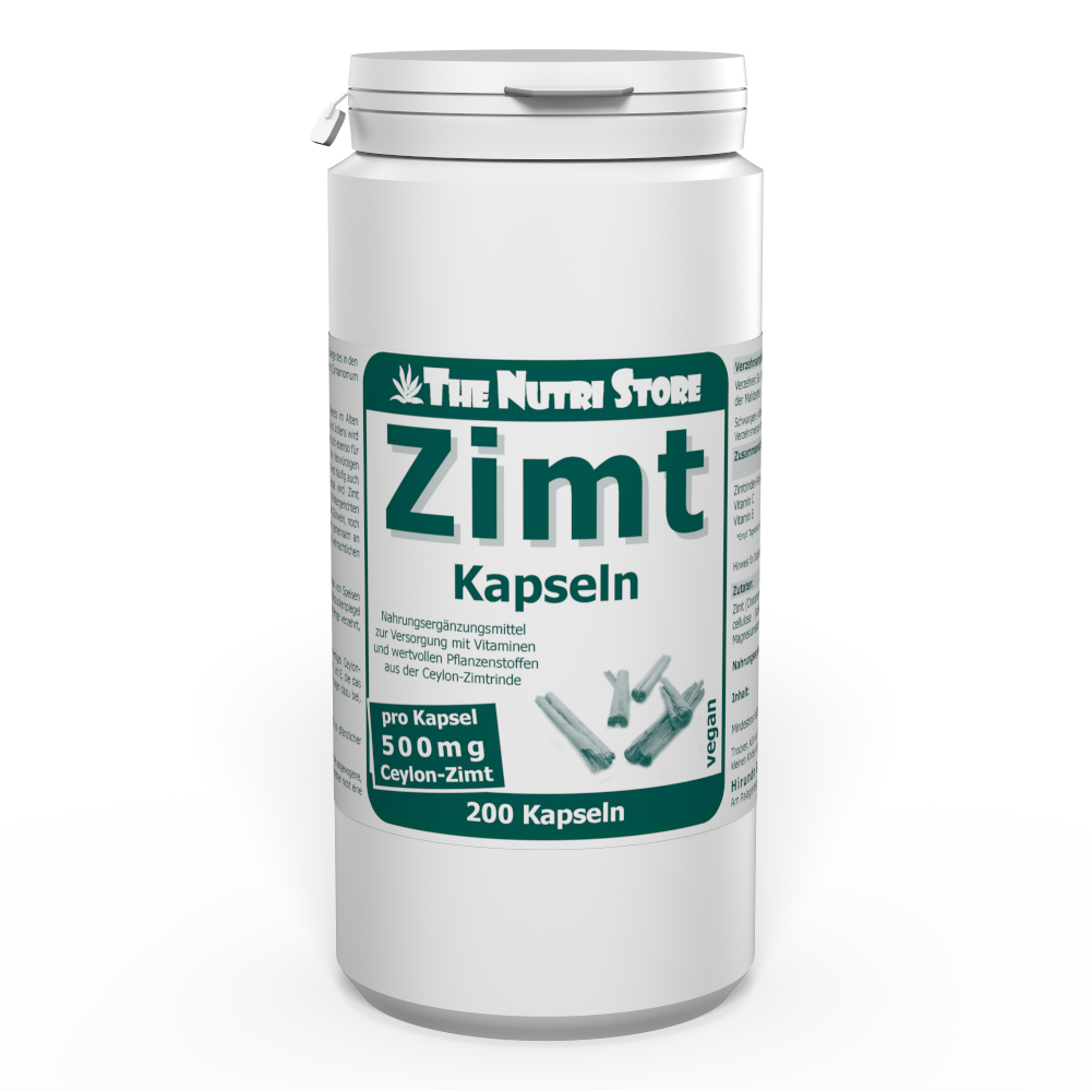 Zimt 500 mg vegane Kapseln 200 Stück