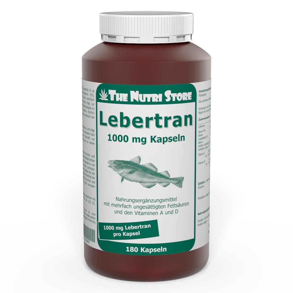 Lebertran 1000 mg Kapseln 180 Stück