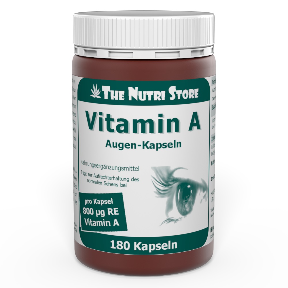 Vitamin A 800 µg Augen-Kapseln 180 Stück