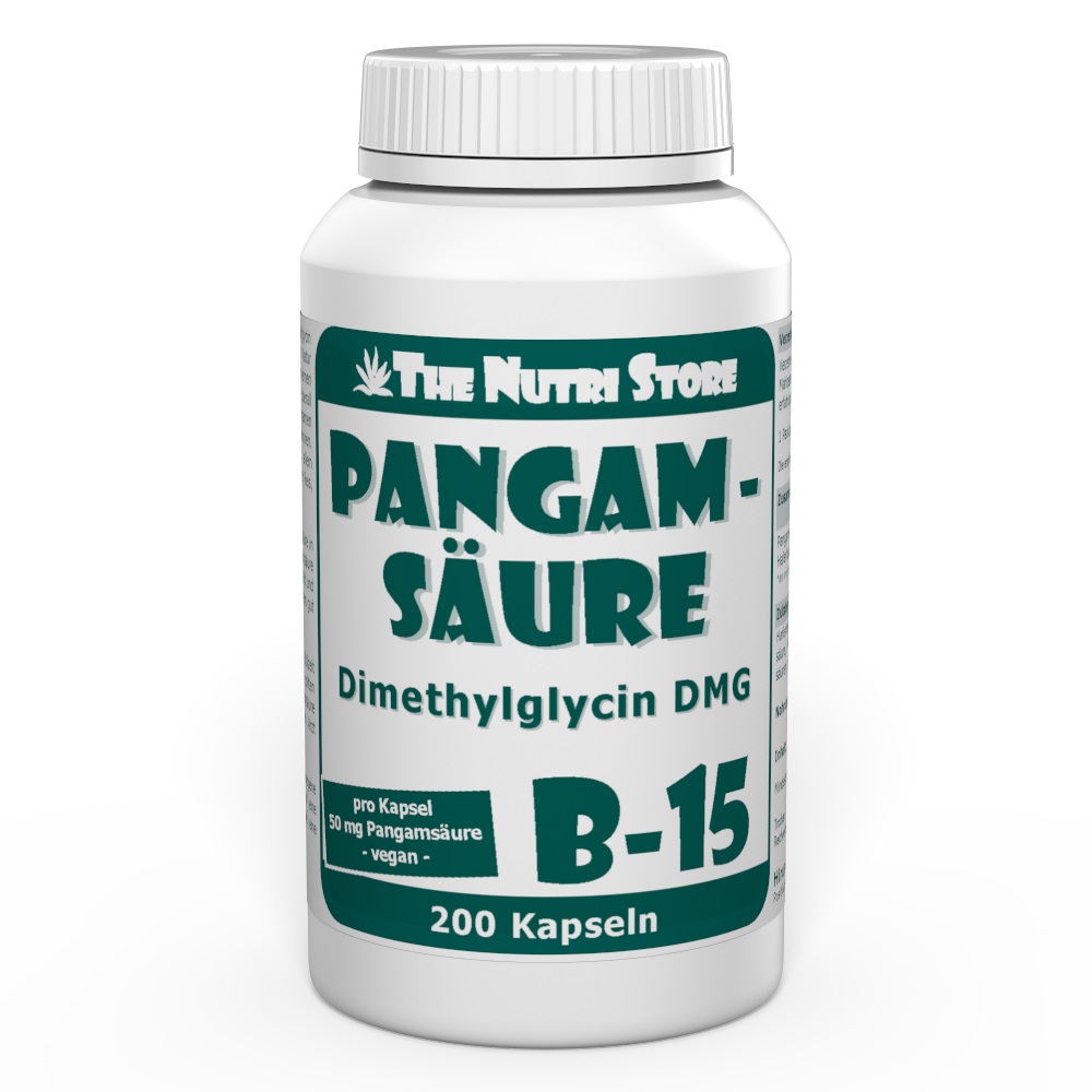 Pangamsäure B-15 50 mg vegane Kapseln 200 Stück