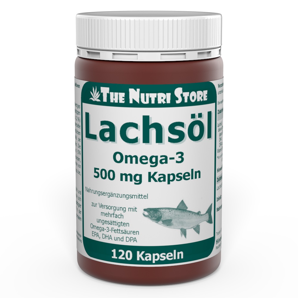 Lachsöl Omega-3 500 mg Kapseln 120 Stück