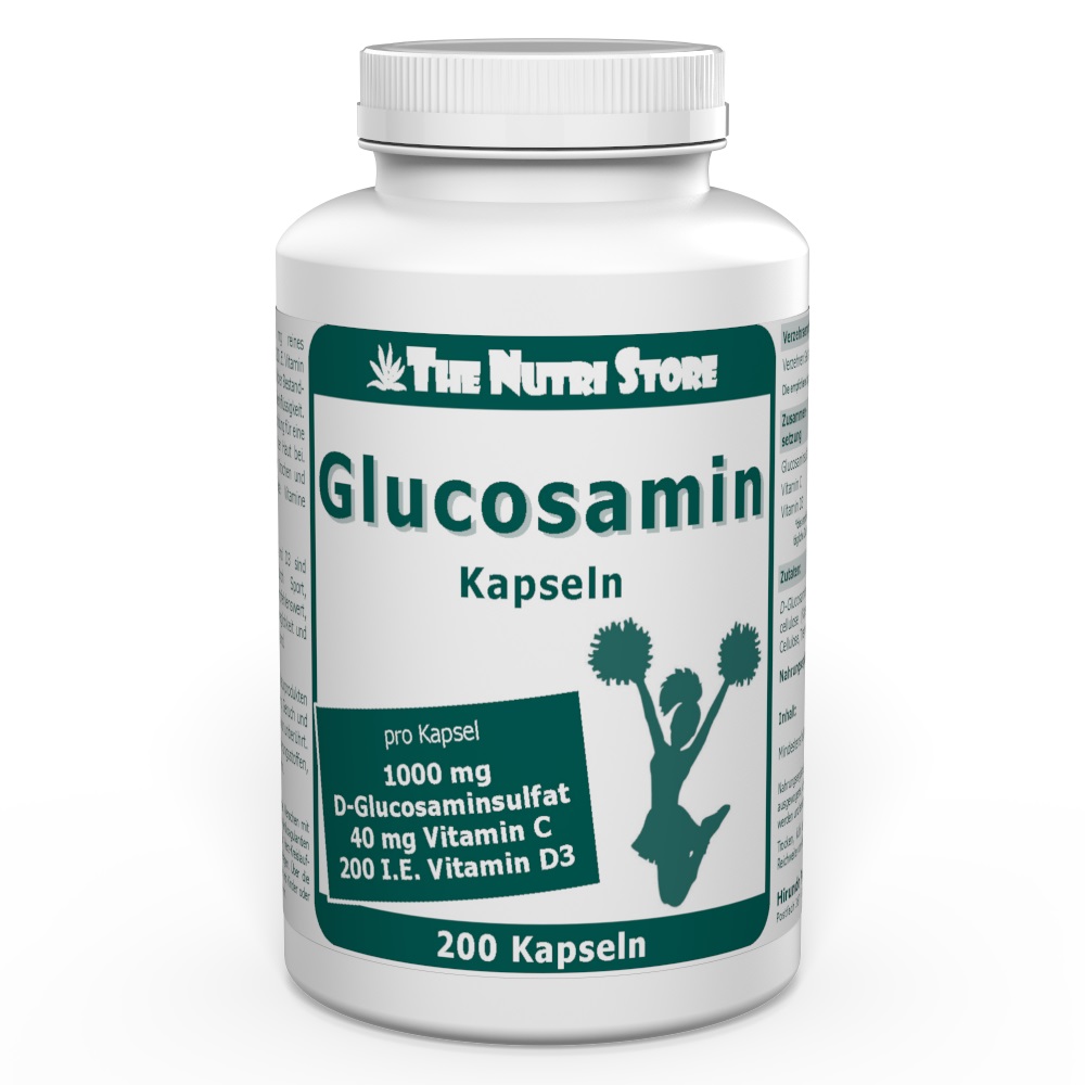 Glucosamin 1000 mg plus C & D3 Kapseln 200 Stück