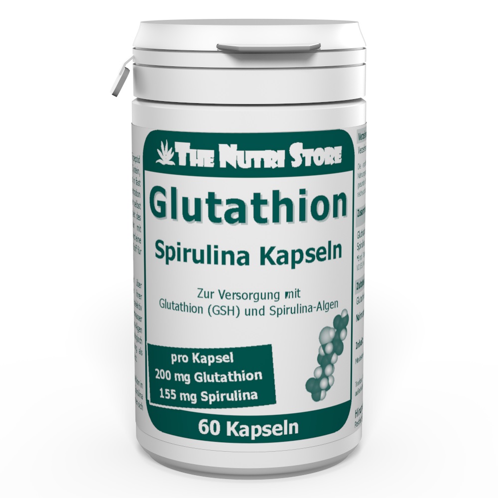 Glutathion 200 mg + Spirulina Kapseln 60 Stück