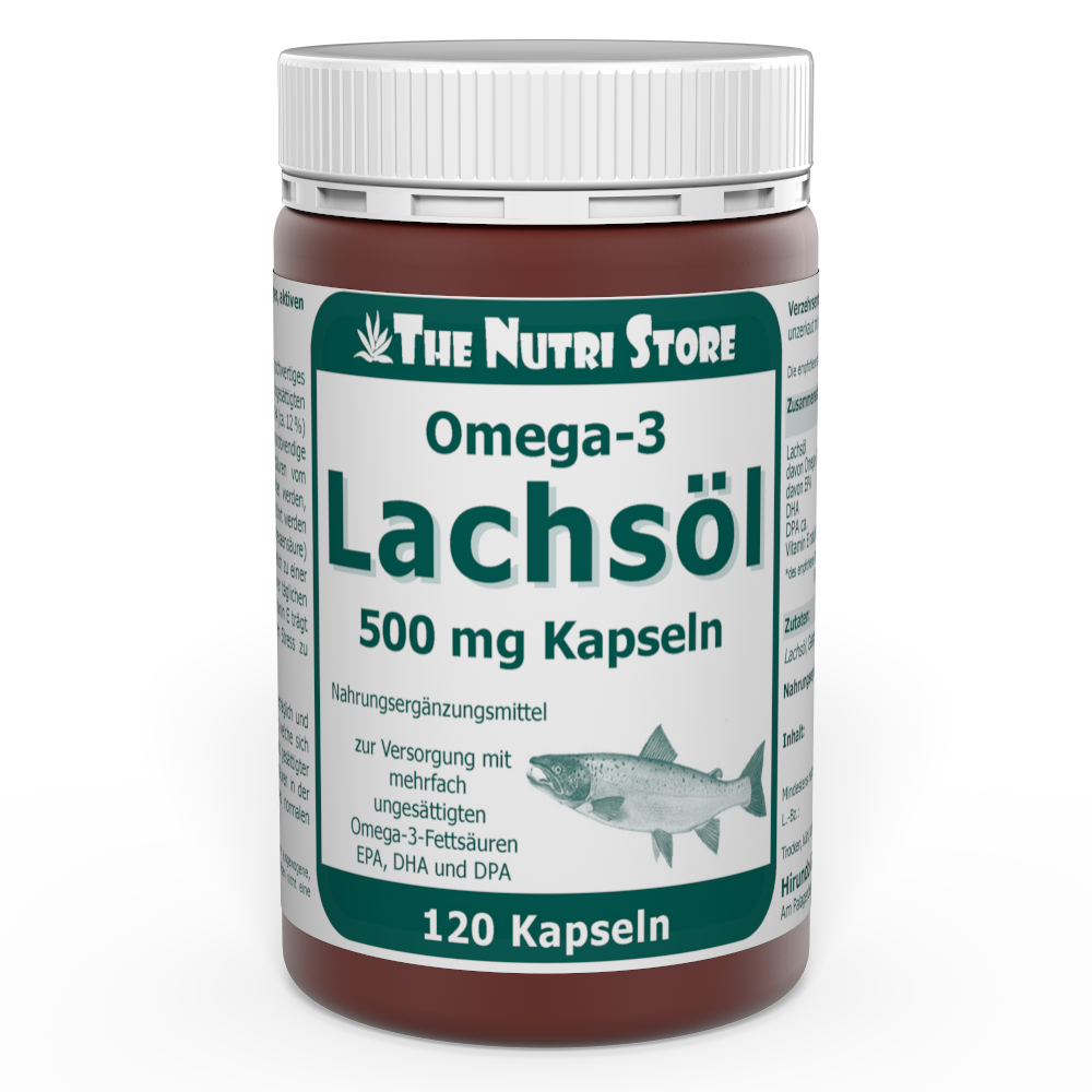 Omega-3 Lachsöl 500 mg Kapseln 120 Stück