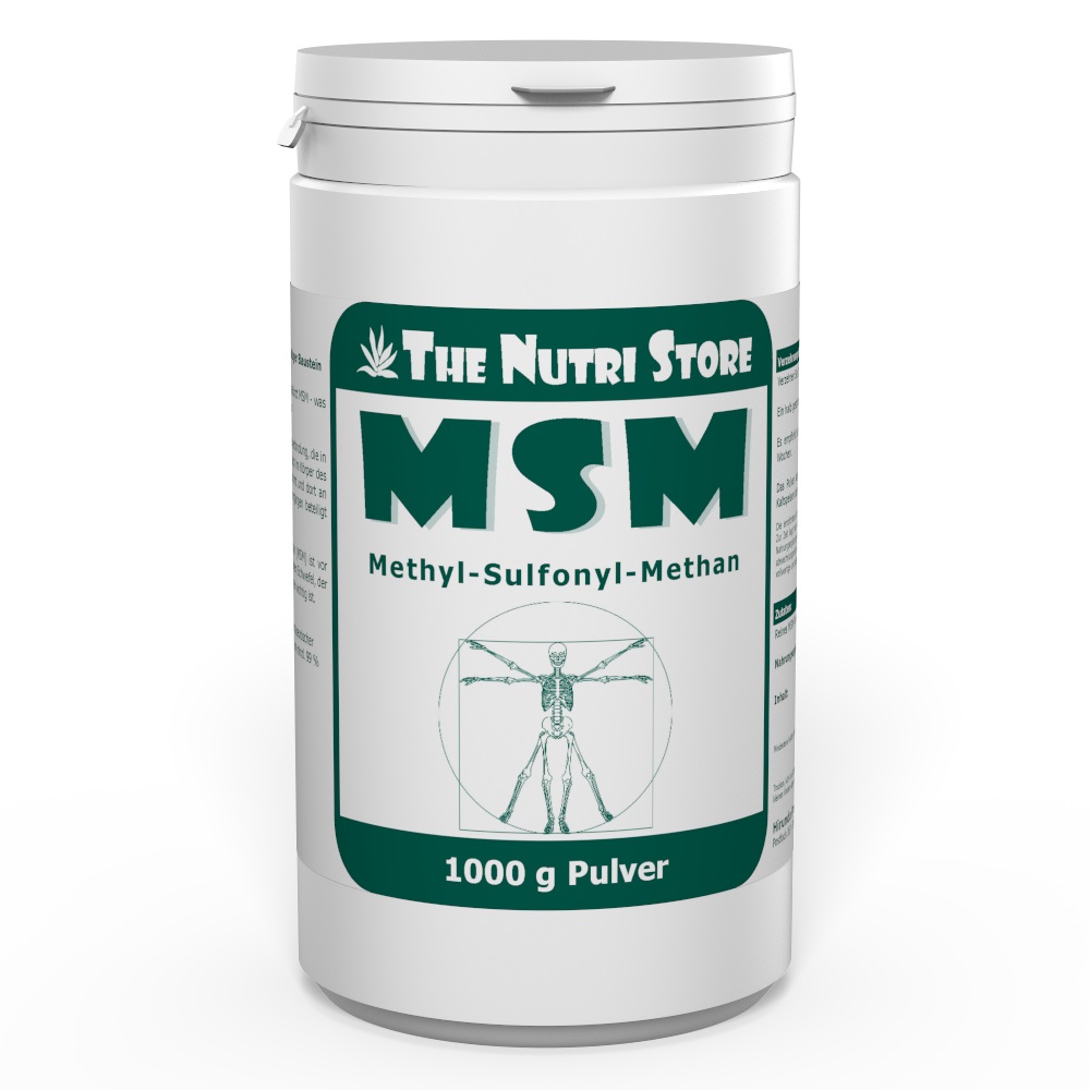 MSM 100 % rein Pulver 1000 g vegan