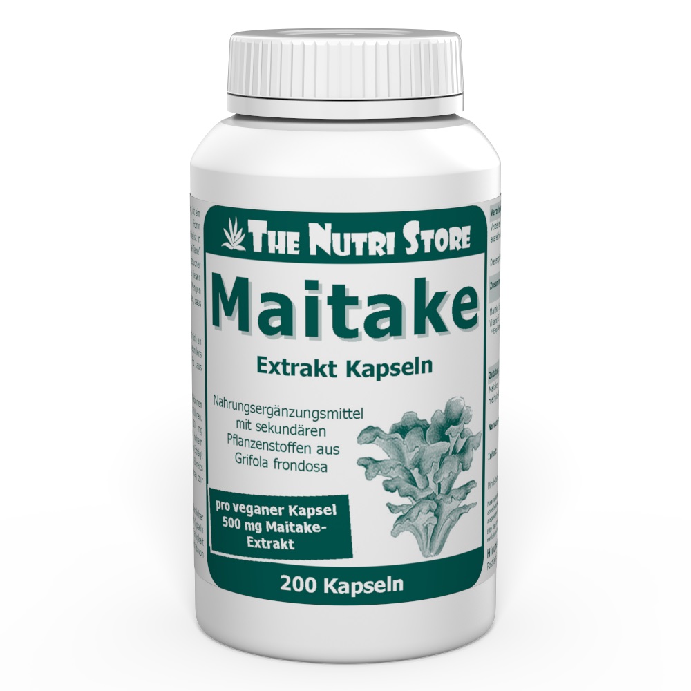 Maitake Extrakt 500 mg vegane Kapseln 200 Stück