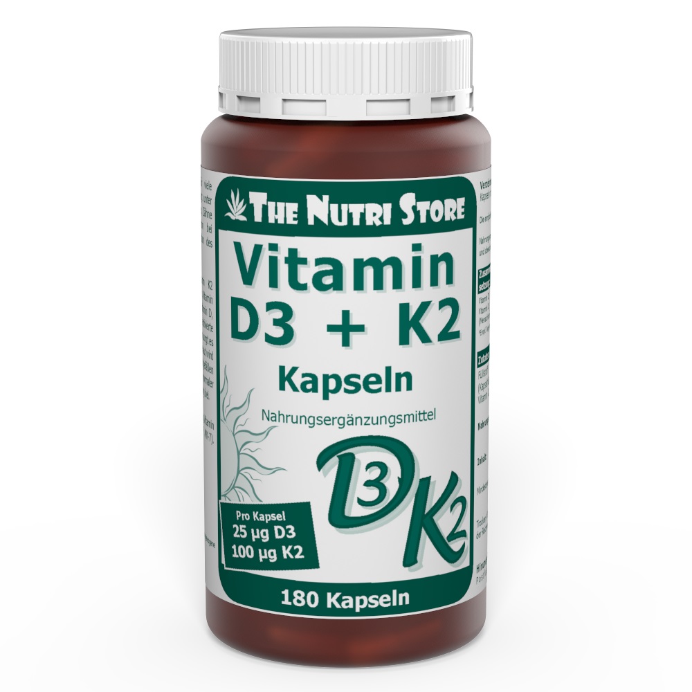 Vitamin D3 + K2 Kapseln 180 Stück