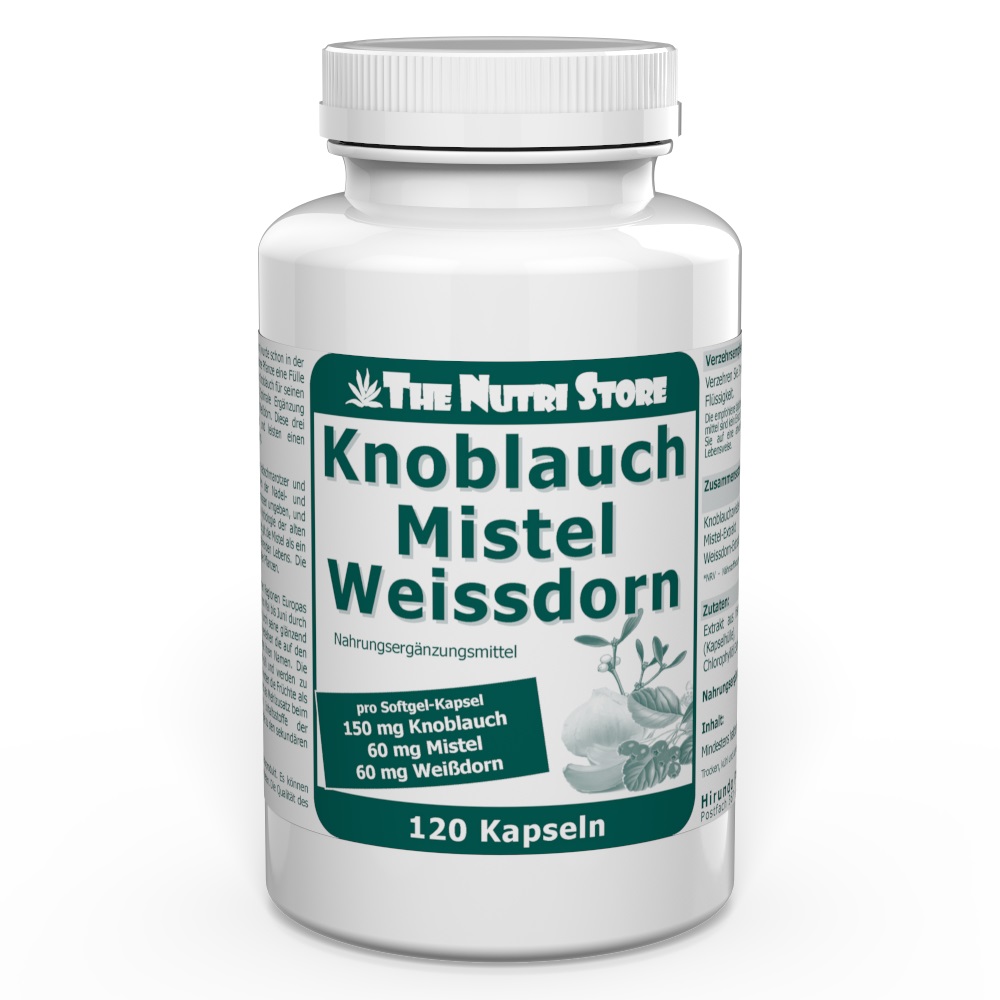 Knoblauch Mistel Weissdorn Kapseln 120 Stück