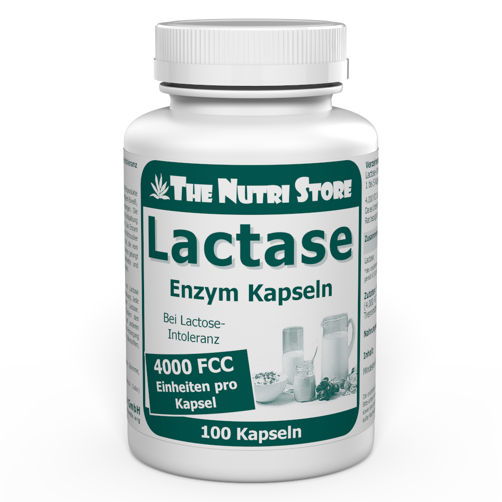 Lactase 4.000 FCC Enzym Kapseln 100 Stück