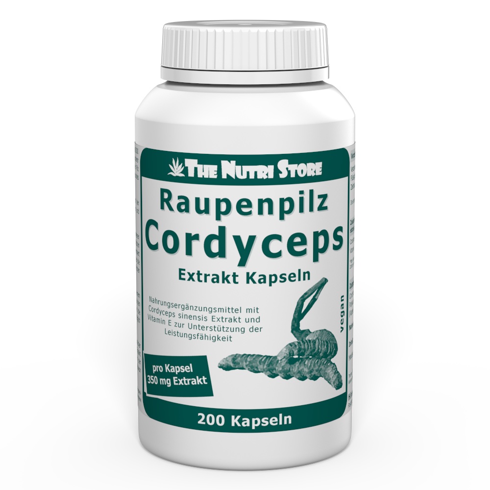 Cordyceps 350 mg Extrakt vegane Kapseln 200 Stück