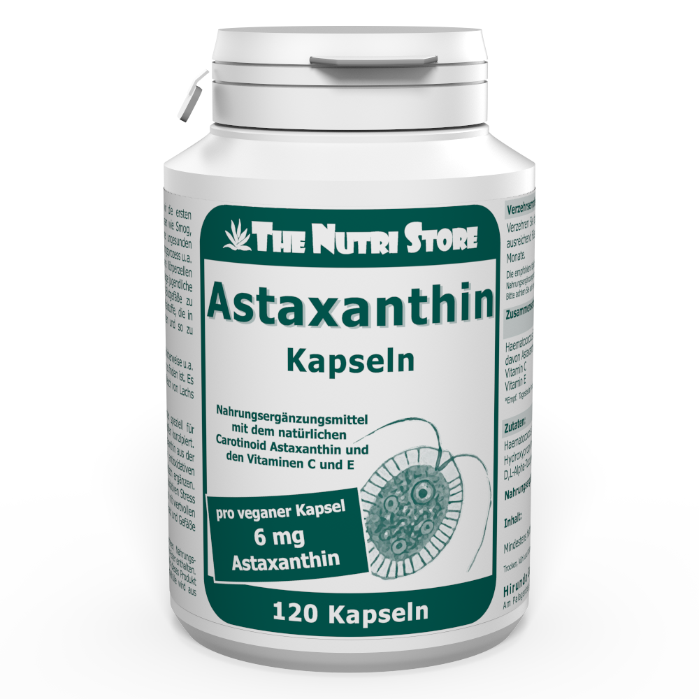 Astaxanthin 6 mg vegane Kapseln 120 Stück