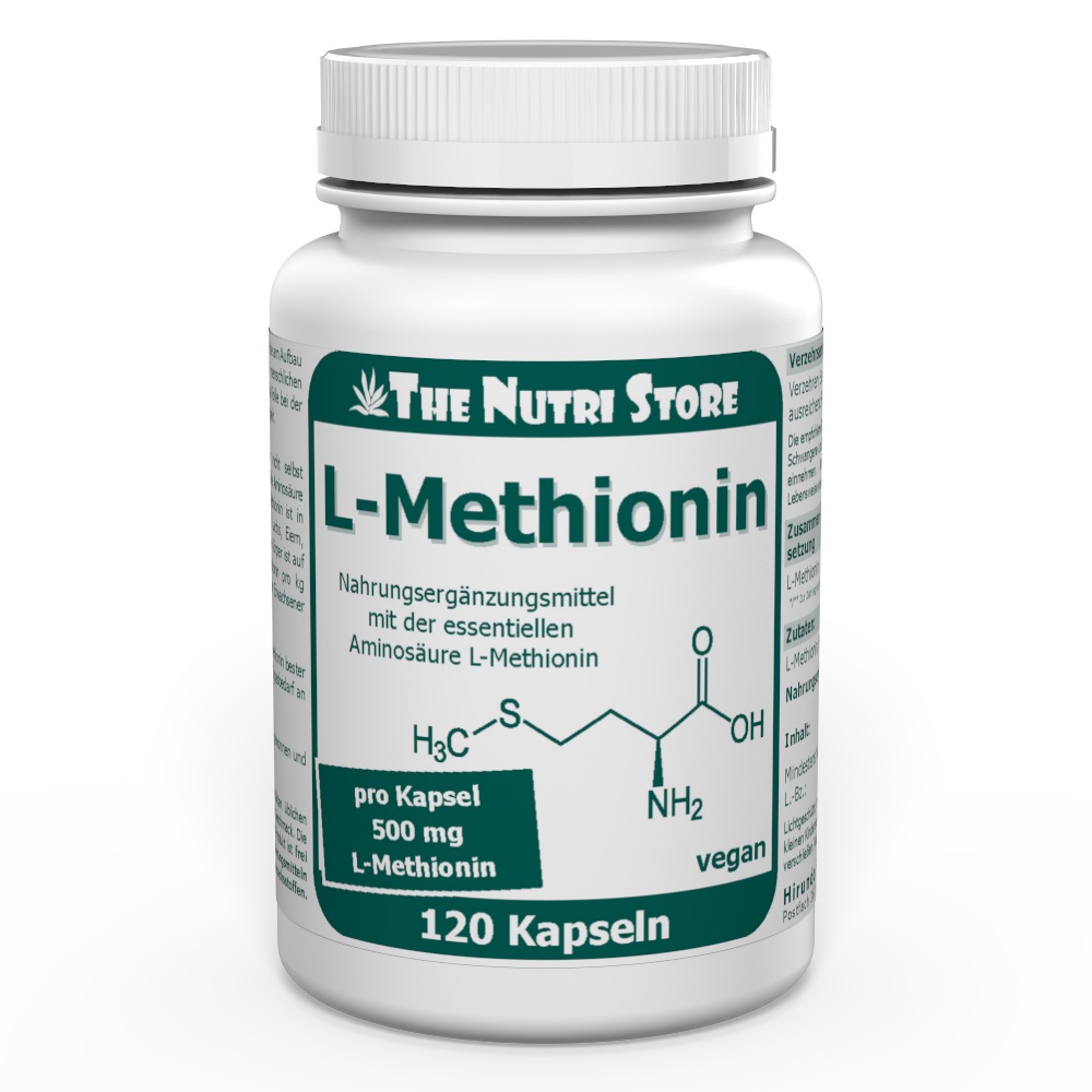 L-Methionin 500 mg vegane Kapseln 120 Stück