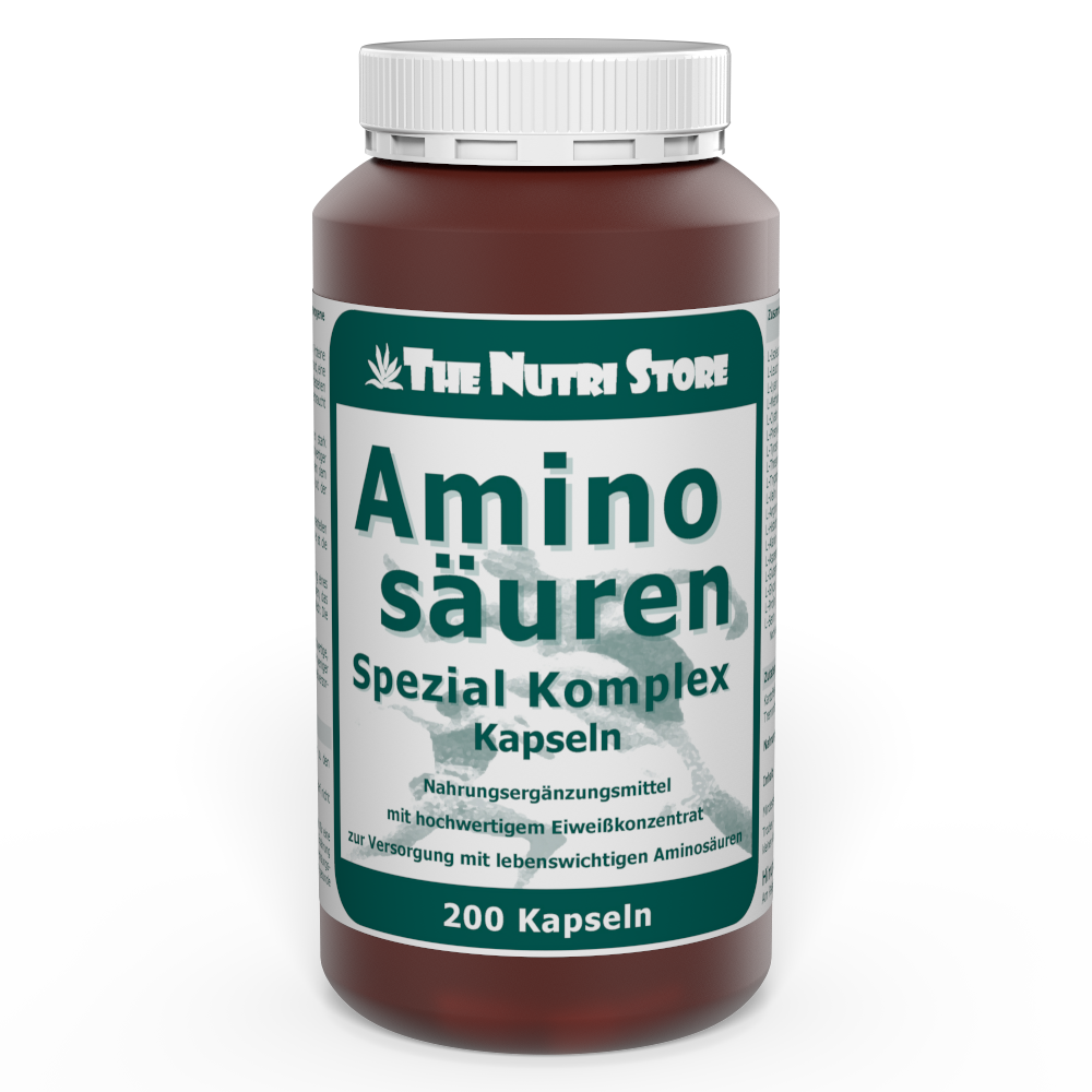 Aminosäure Spezial Komplex Kapseln 200 Stück mit Kola