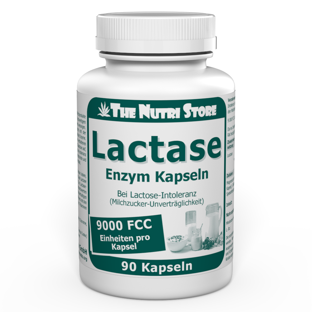 Lactase 9.000 FCC Enzym Kapseln 90 Stück