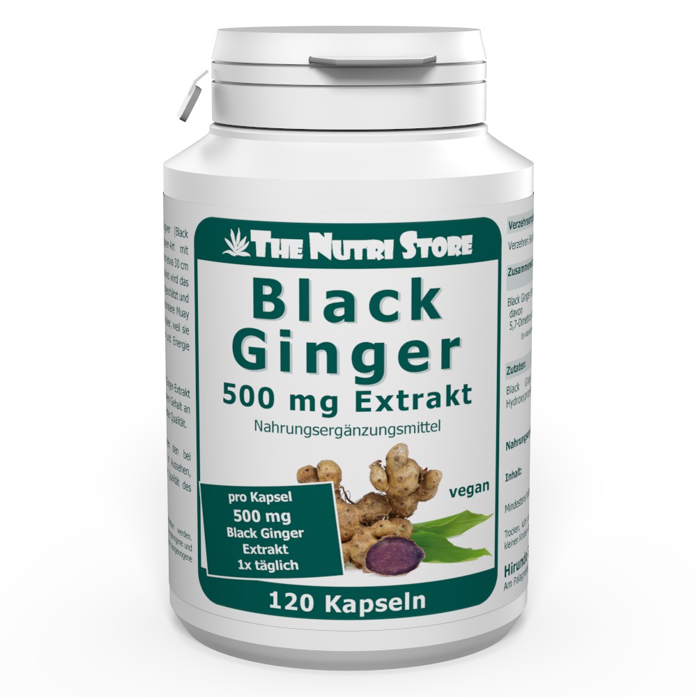 Black Ginger Extrakt 500 mg Kapseln 120 Stück