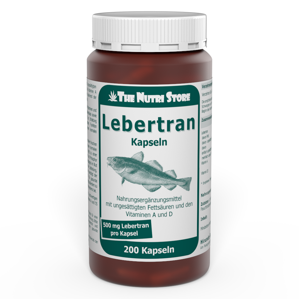 Lebertran 500 mg Kapseln 200 Stück