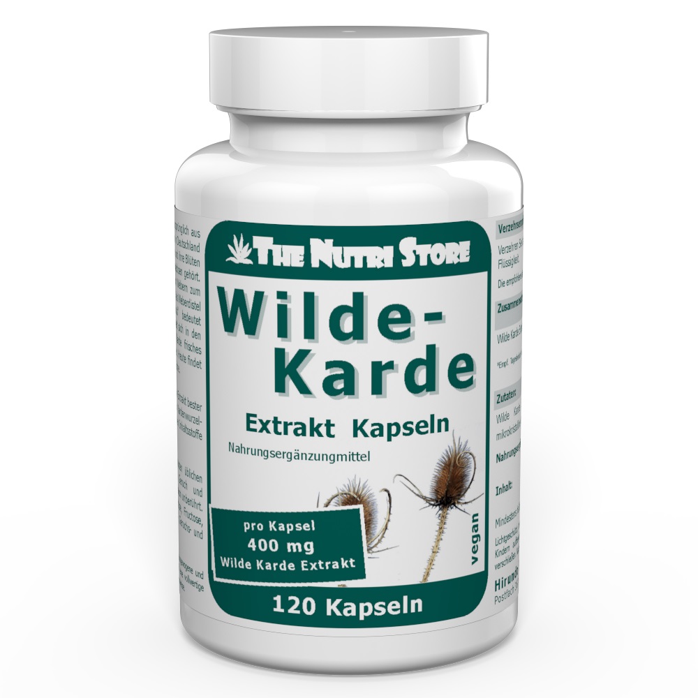 Wilde Karde 400 mg Extrakt vegane Kapseln 120 Stück