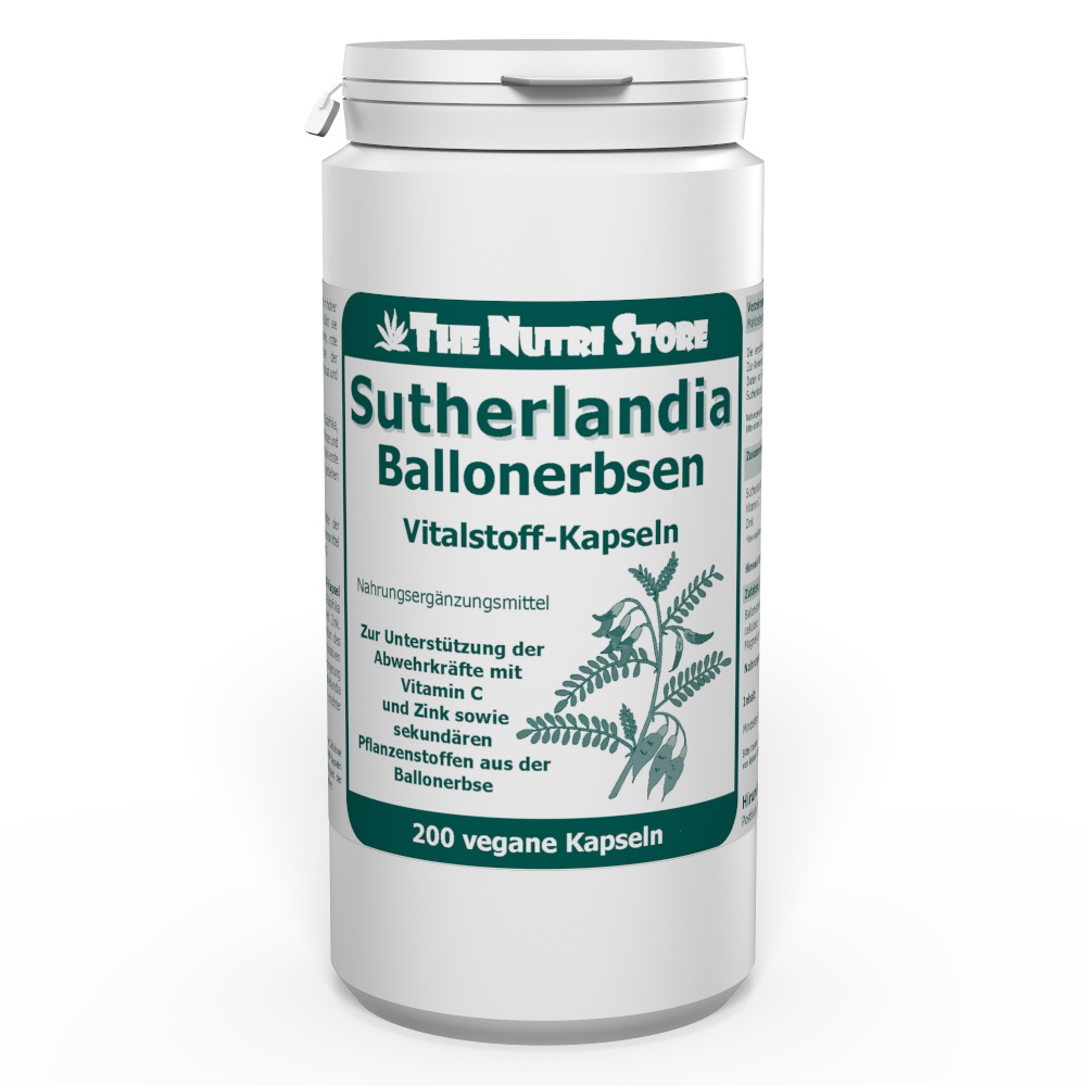 Sutherlandia Ballonerbse Kapseln 200 Stück