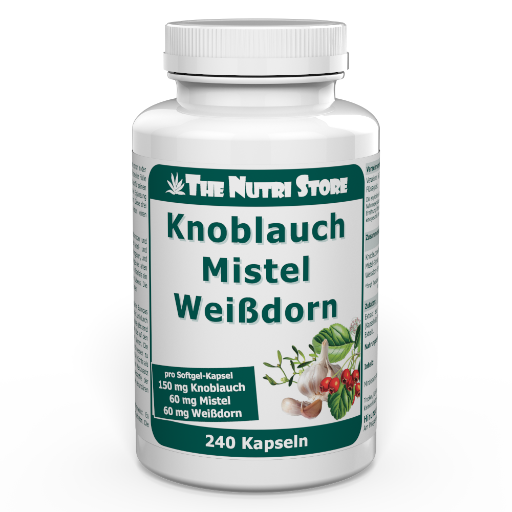 Knoblauch Mistel Weissdorn Kapseln 240 Stück