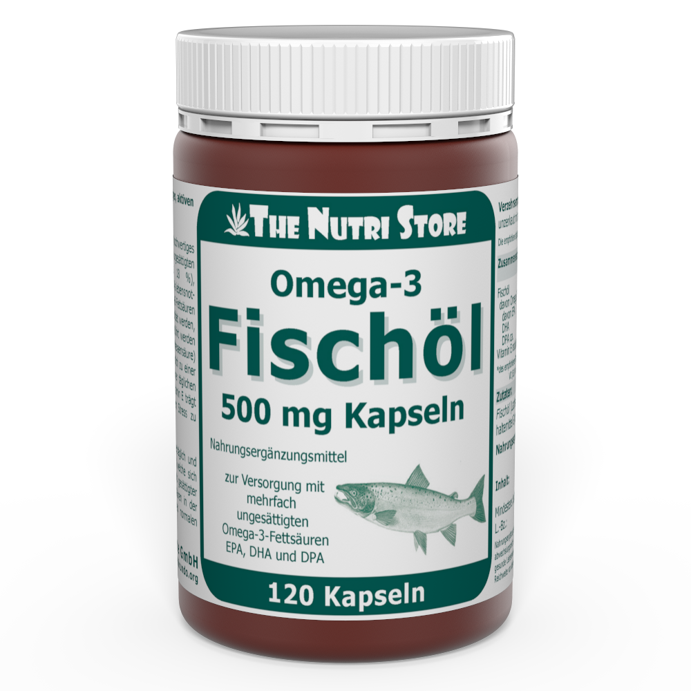 Omega-3 Fischöl 500 mg Kapseln 120 Stück