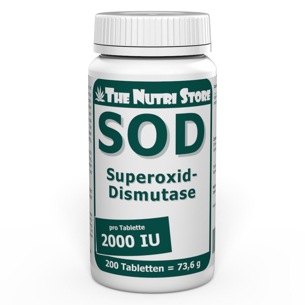 SOD 2000 IU Superoxid-Dismutase Tabletten 200 Stück