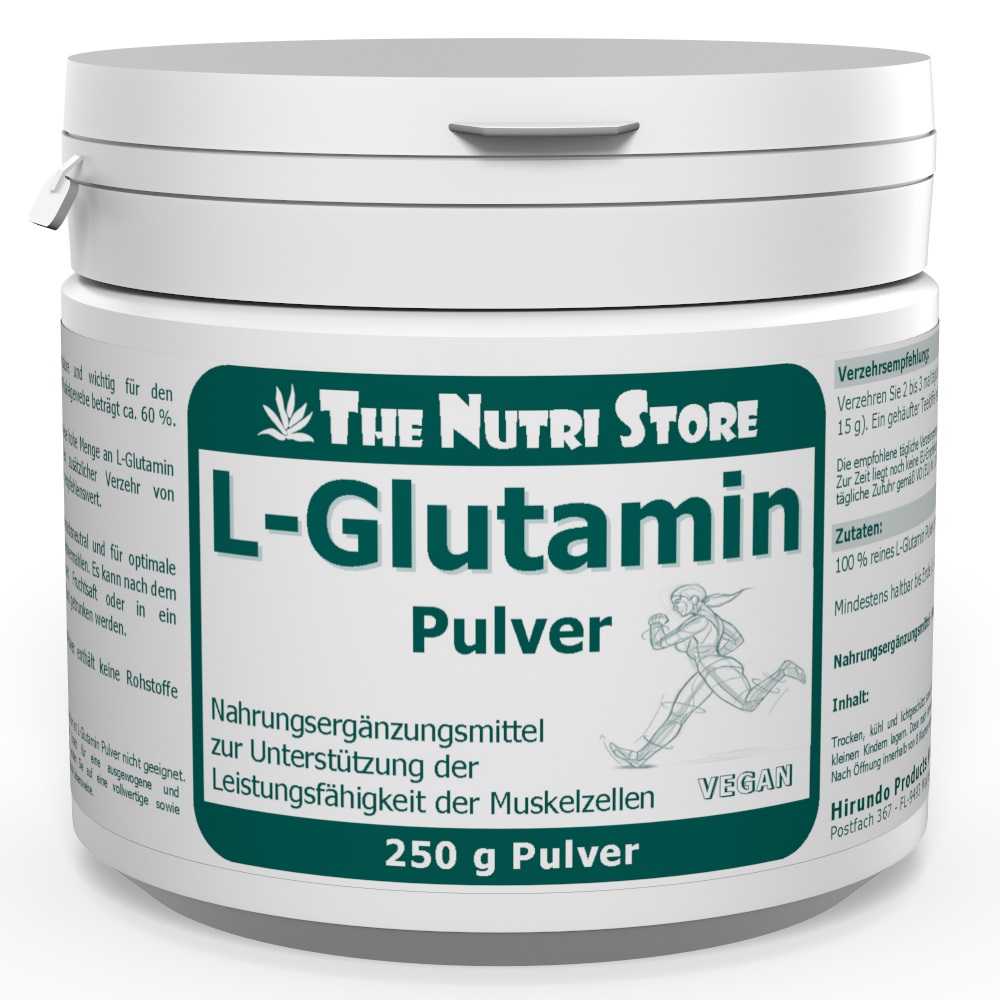 L-Glutamin 100 % rein Pulver 250 g vegan