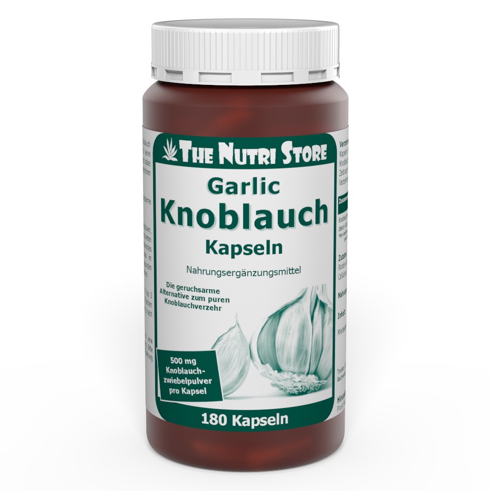 Knoblauch 500 mg Kapseln 180 Stück
