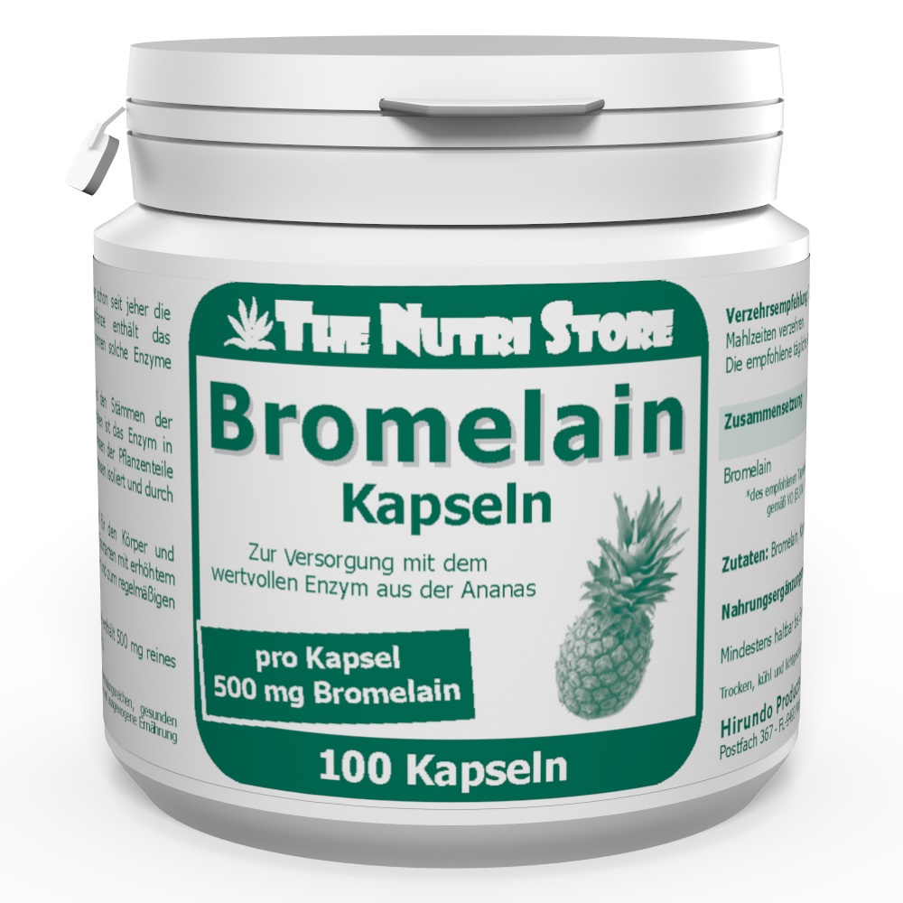Bromelain 500 mg vegan Kapseln 100 Stück
