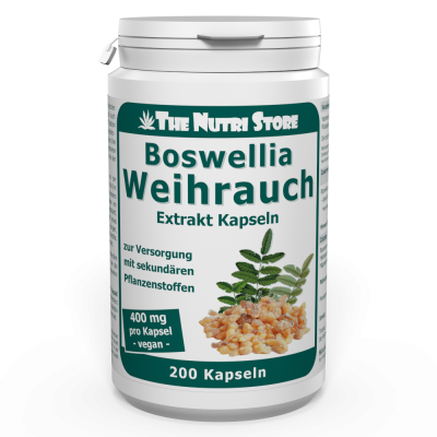 Weihrauch 400 mg Extrakt vegane Kapseln 200 Stück