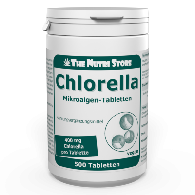 Chlorella 400 mg vegane Tabletten 500 Stück