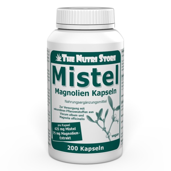 Mistel 425 mg Magnolienextrakt vegane Kapseln 200 Stück
