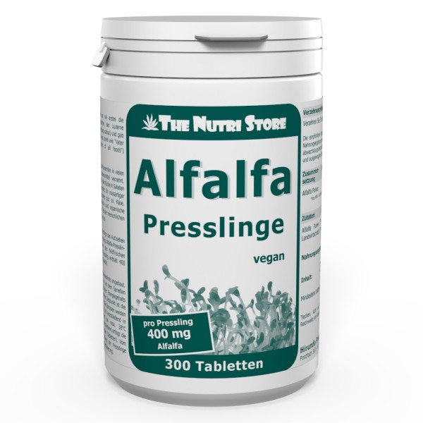 Alfalfa 400 mg vegane Presslinge 300 Stück
