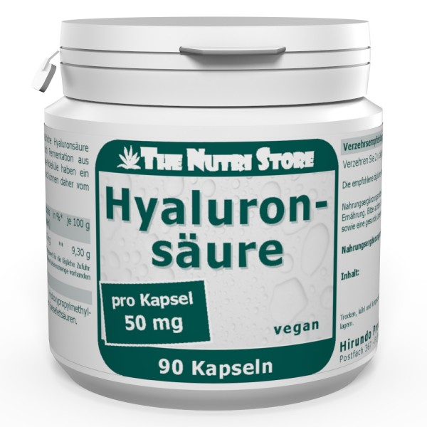 Hyaluronsäure 50 mg Kapseln 90 Stück vegan