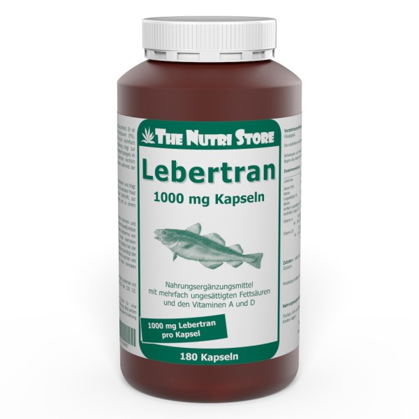 Lebertran 1000 mg Kapseln 180 Stück