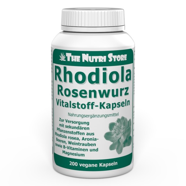 Rhodiola Rosenwurz vegane Kapseln 200 Stück