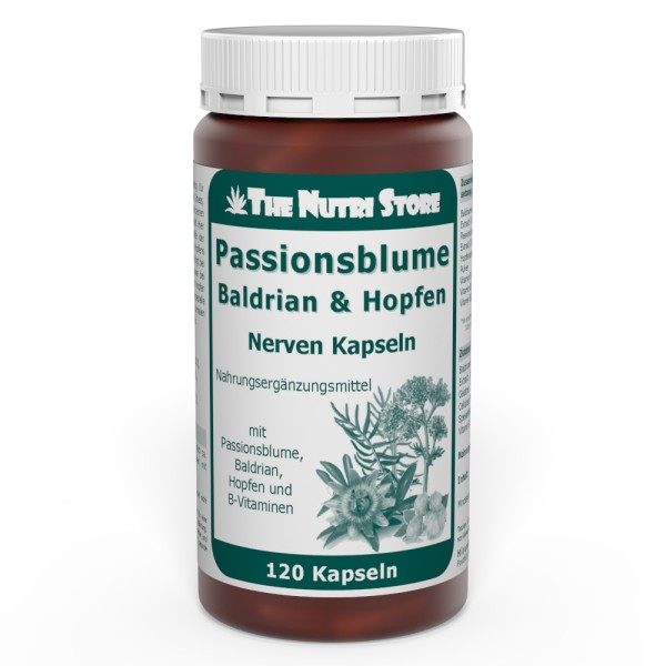Passionsblume Baldrian Nerven Kapseln 120 Stück