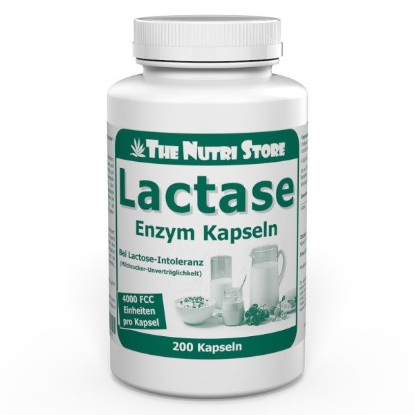 Lactase 4.000 FCC Enzym Kapseln 200 Stück