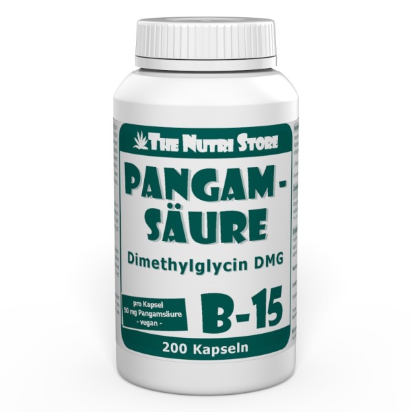 Pangamsäure B-15 50 mg vegane Kapseln 200 Stück