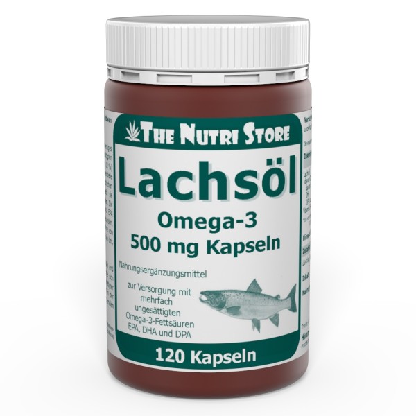 Lachsöl Omega-3 500 mg Kapseln 120 Stück