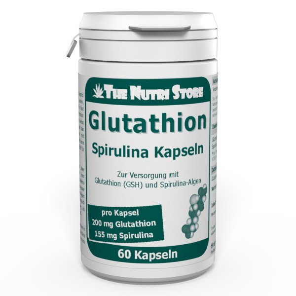 Glutathion 200 mg + Spirulina Kapseln 60 Stück