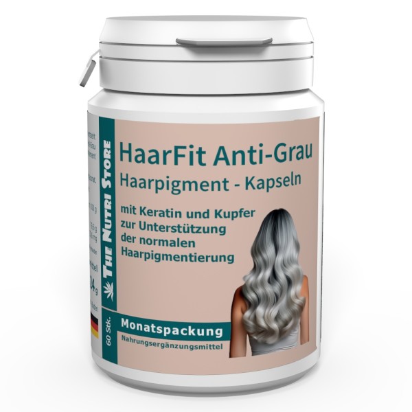 HaarFit Anti-Grau Haarpigment Kapseln 60 Stück