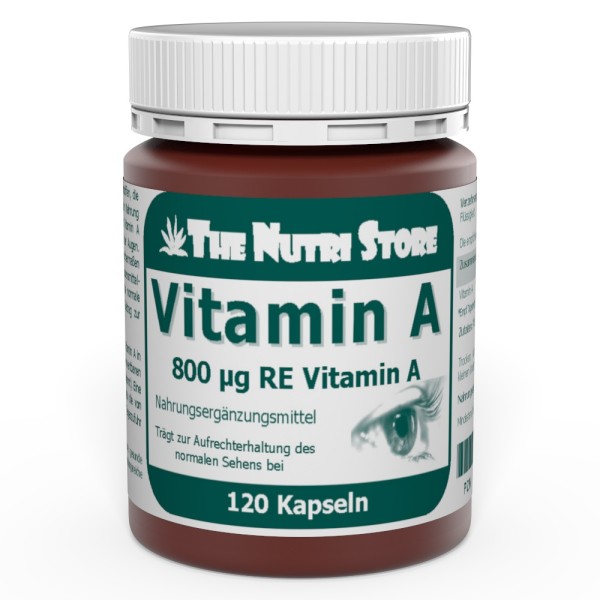 Vitamin A 800 µg Kapseln 120 Stück