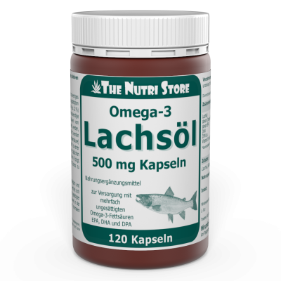 Omega-3 Lachsöl 500 mg Kapseln 120 Stück