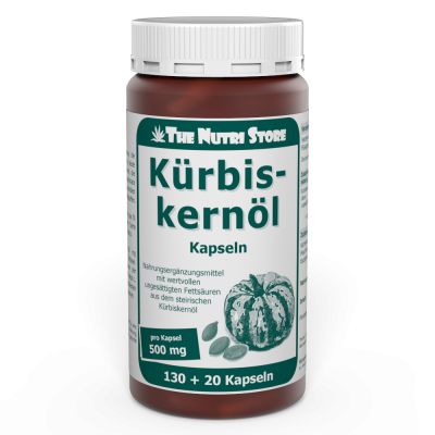 Kürbiskernöl 500 mg Kapseln 130+20 Stück