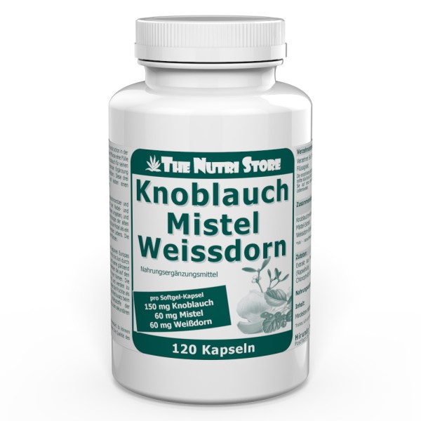 Knoblauch Mistel Weissdorn Kapseln 120 Stück
