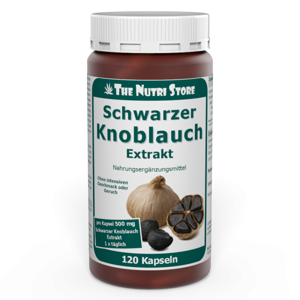 Schwarzer Knoblauch Extrakt 500 mg Kapseln 120 Stück
